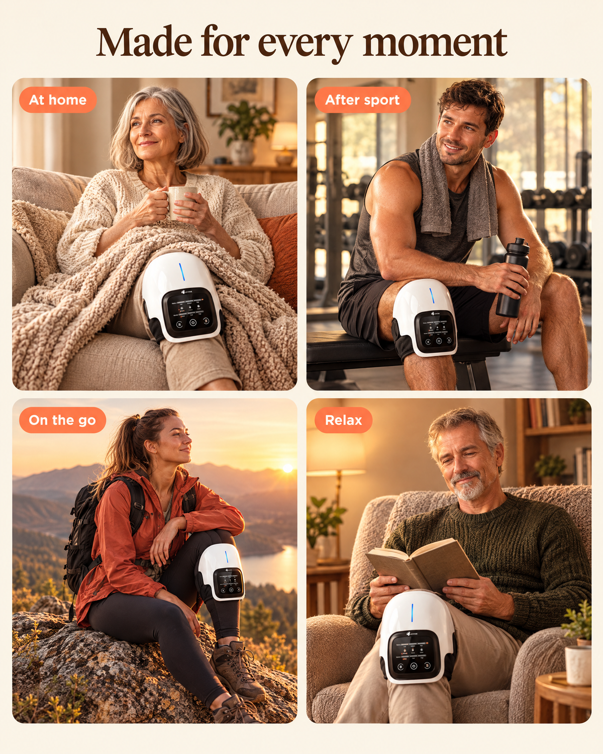 Wireless Red Light Knee therapy massager